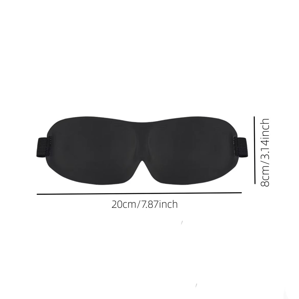 3D Contoured Sleep Mask 100% Light Blocking Eye Mask Ultra-Soft Skin-Friendly Material Breathable Eye Cover for Rest Travel Yoga